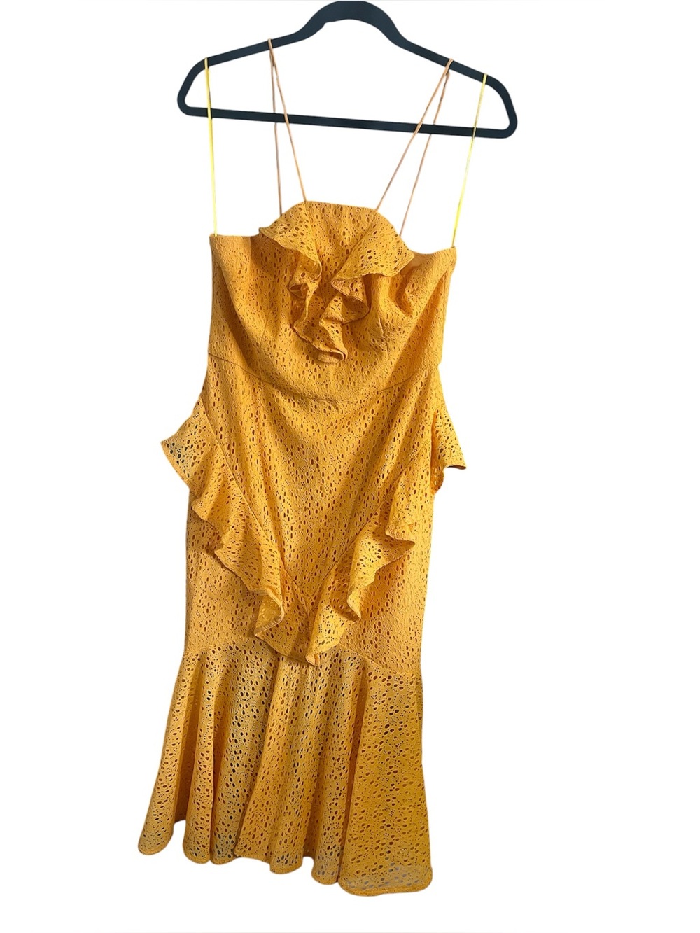 Cooper St Ruffle Midi Dress - Sleeveless Spaghetti Strap